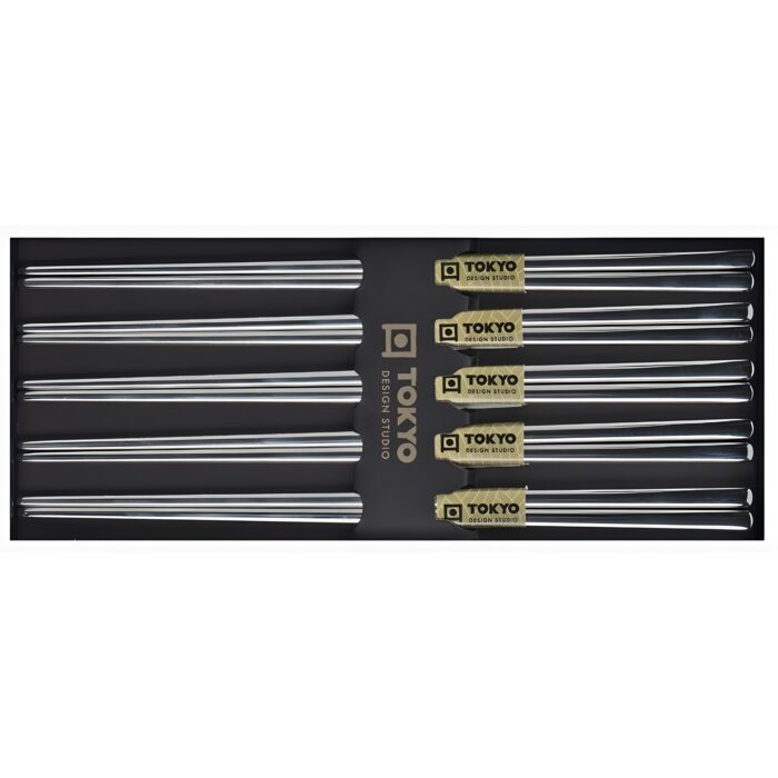ohashi edelstahl massiv 5er set