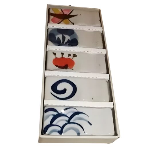 hashioki 5er set rechteckig gemustert