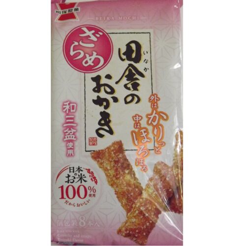 senbei zarame inaka no okari mit zuckerstreuseln verpackung