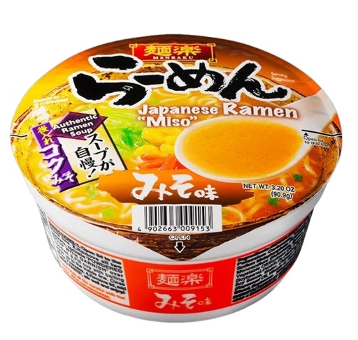 cup ramen hikari miso instant nudeln seitenansicht