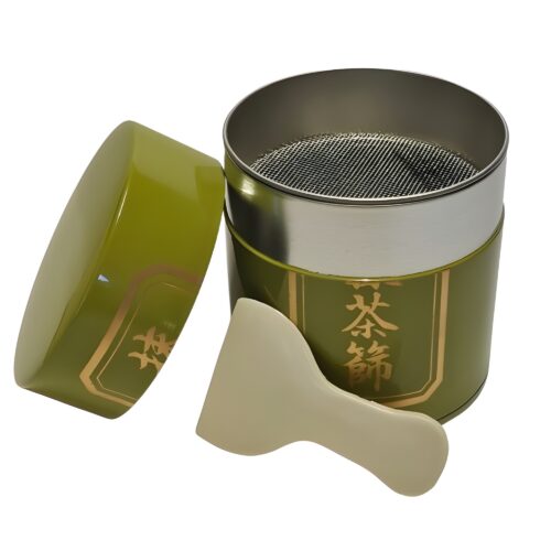 matcha furui set einfach rakel vor dose