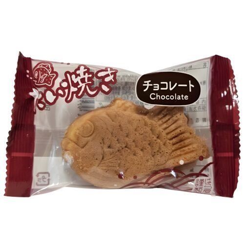mini taiyaki chocolate waffel in fischform mit schokoladenfüllung