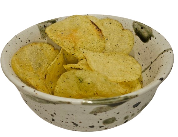 senbei potato chips norishio lose im schälchen
