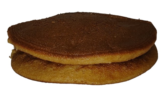 dorayaki custard unverpackt von der seite