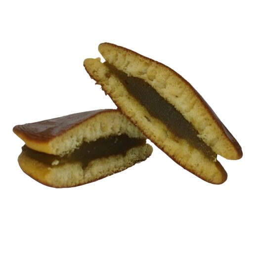 dorayaki matcha aufgeschnitten