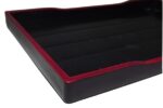 kleines lacktablett kuroaka ecke mit rotem rand nah