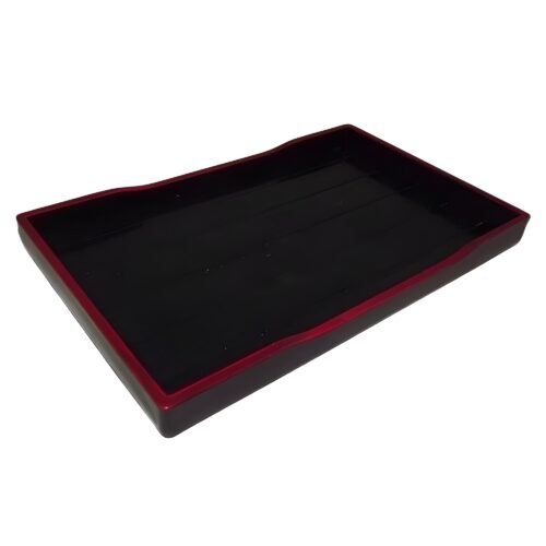 kleines lacktablett kuroaka eicht schräg